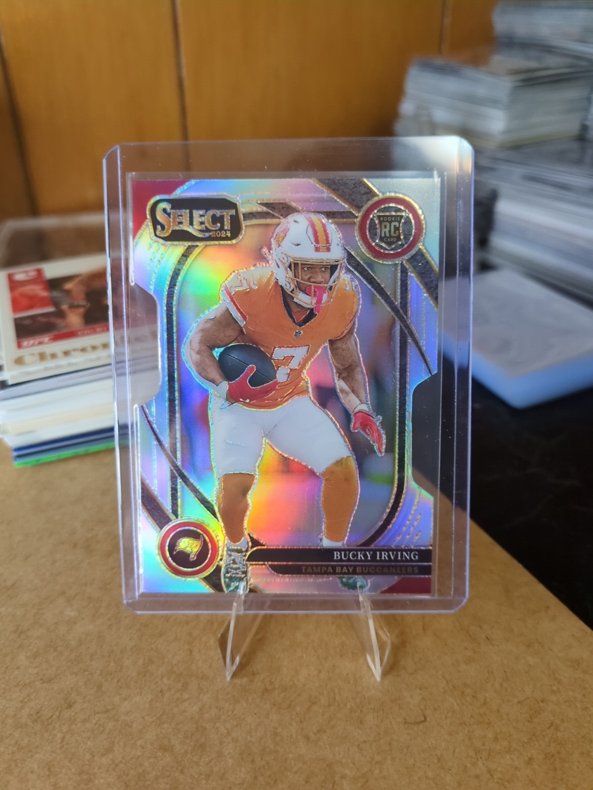 2024 Panini Select - Club Level Bucky Irving #239 Silver Prizm Die-Cut (RC)