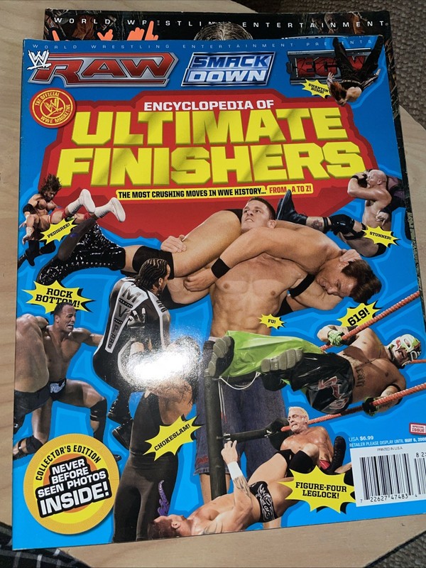 WWE Wrestling Magazine 2008 Encyclopedia Of Ultimate Finishers RAW SMACKDOWN ECW
