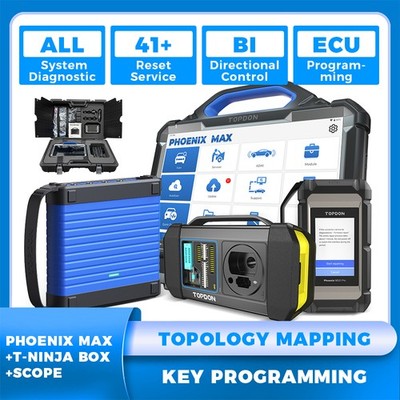 TOPDON Phoenix MAX & Scope & T-ninja Box All-in-1 Diagnostic KEY Programming ECU