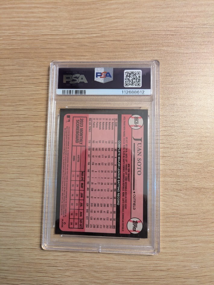 2024 Topps Chrome Juan Soto 1989 Topps #9 PSA 10 view 2