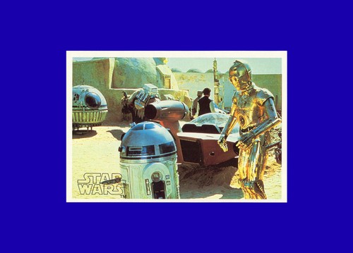 1977 STAR WARS TOPPS Series Green Border Trading Card #252 LUKE LEIA