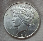 1923 D Peace Silver Dollar Unexamined
