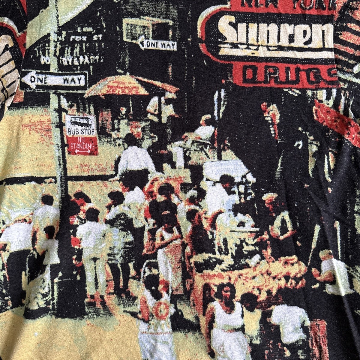 SUPREME STREET SCENE JACQUARD S/S TOP (MEDIUM) FW20 JERSEY T SHIRT