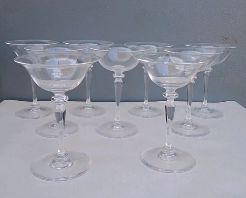 Steuben Champagne Glasses Set of 9