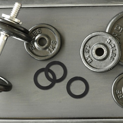 #ad #ad 100 Pcs Fastening Rubber Ring Barbell Lock Dumbbell Accessory O rings $19.46