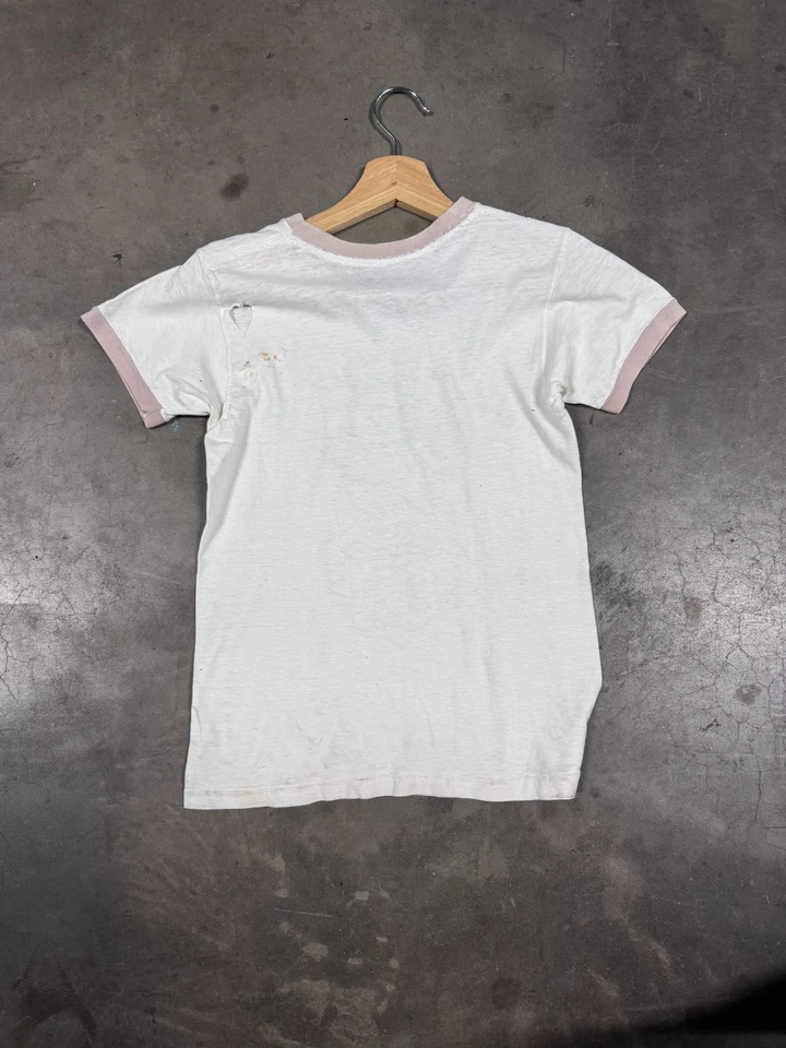 Camiseta Clarabell Clown Howdy Doody Ringer de la década de 1950 para hombre ropa vintage pequeña Foto 3 de 4