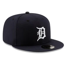 Brand New 9FIFTY Baseball Cap - MLB Detroit Tigers Basic Navy Snapback Hat
