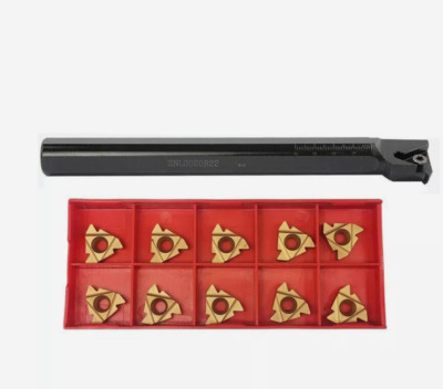 SNL0020R22 Boring Bar (20x200mm) +22ER N60 Inserts for Internal Threading 