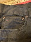 TOMMY HILFIGER BLACK STONEWASHED TWILL JEANS SIZE 38x32 LOGO RIVETS/BUTTON NEW — photo 3