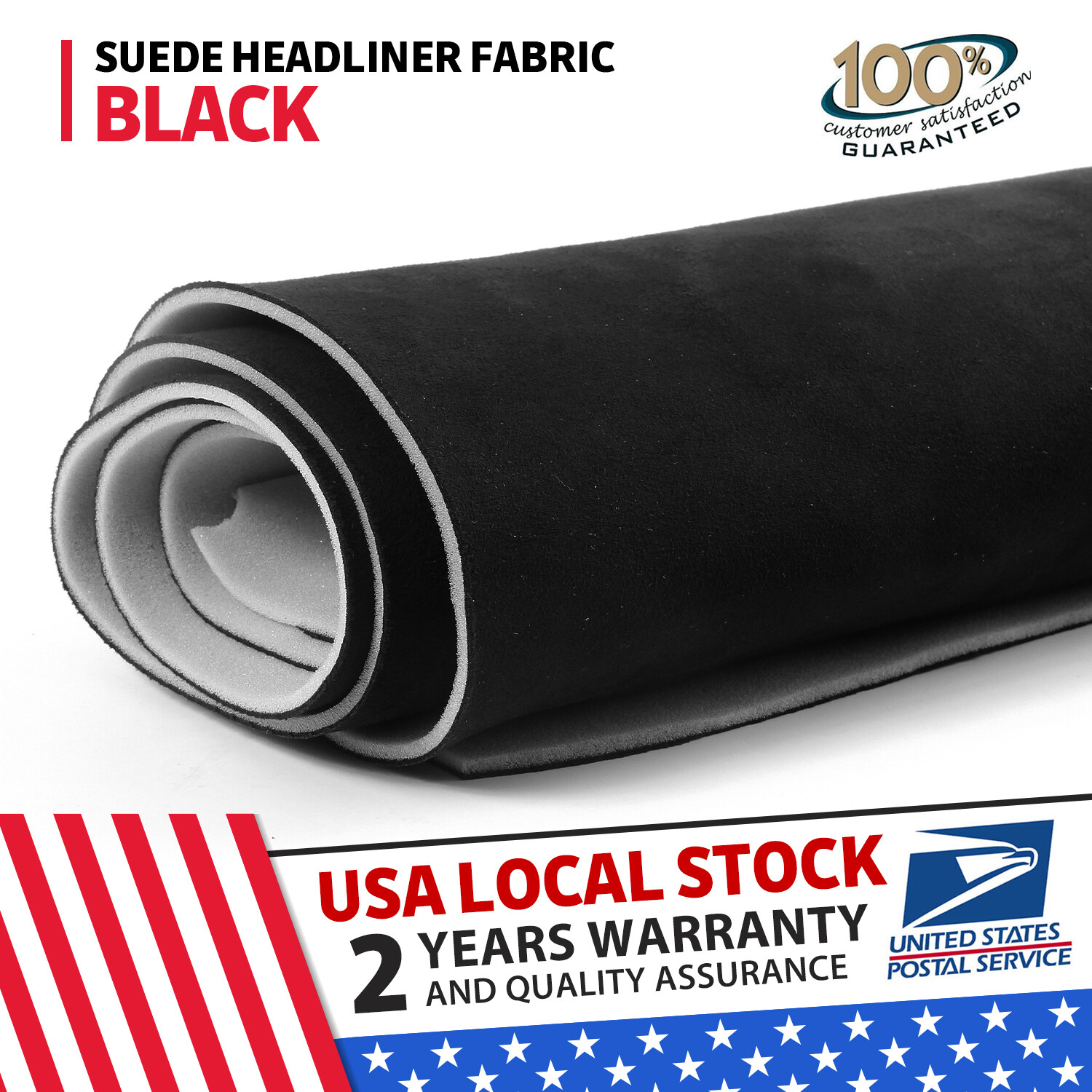 Foam Back Headliner Material Repair for Sagging or Ripped Auto Upholstery