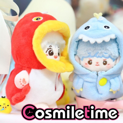 Cute Dinosaur For 10cm Plush Doll Clothes Dress Up Cosplay Anime