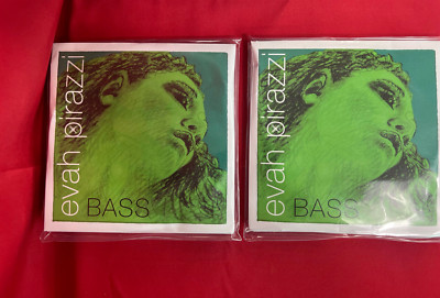 100% Authentic 2 Sets  Evah Pirazzi Bass strings set 4/4 medium gauge