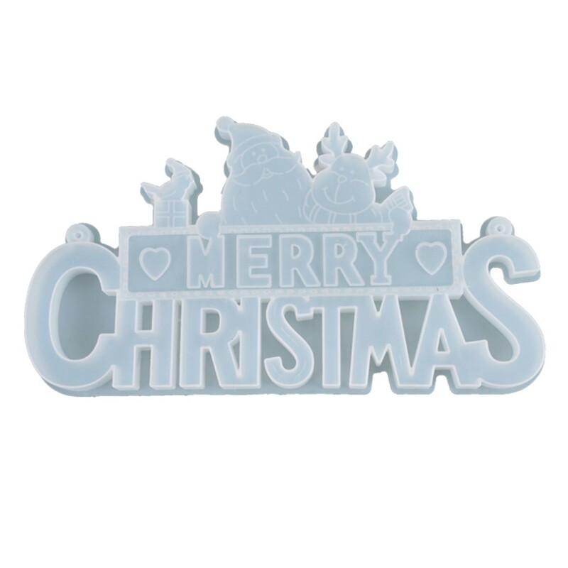 Resin Epoxy DIY Christmas Letter Listing Decoration Mold Jewelry Making