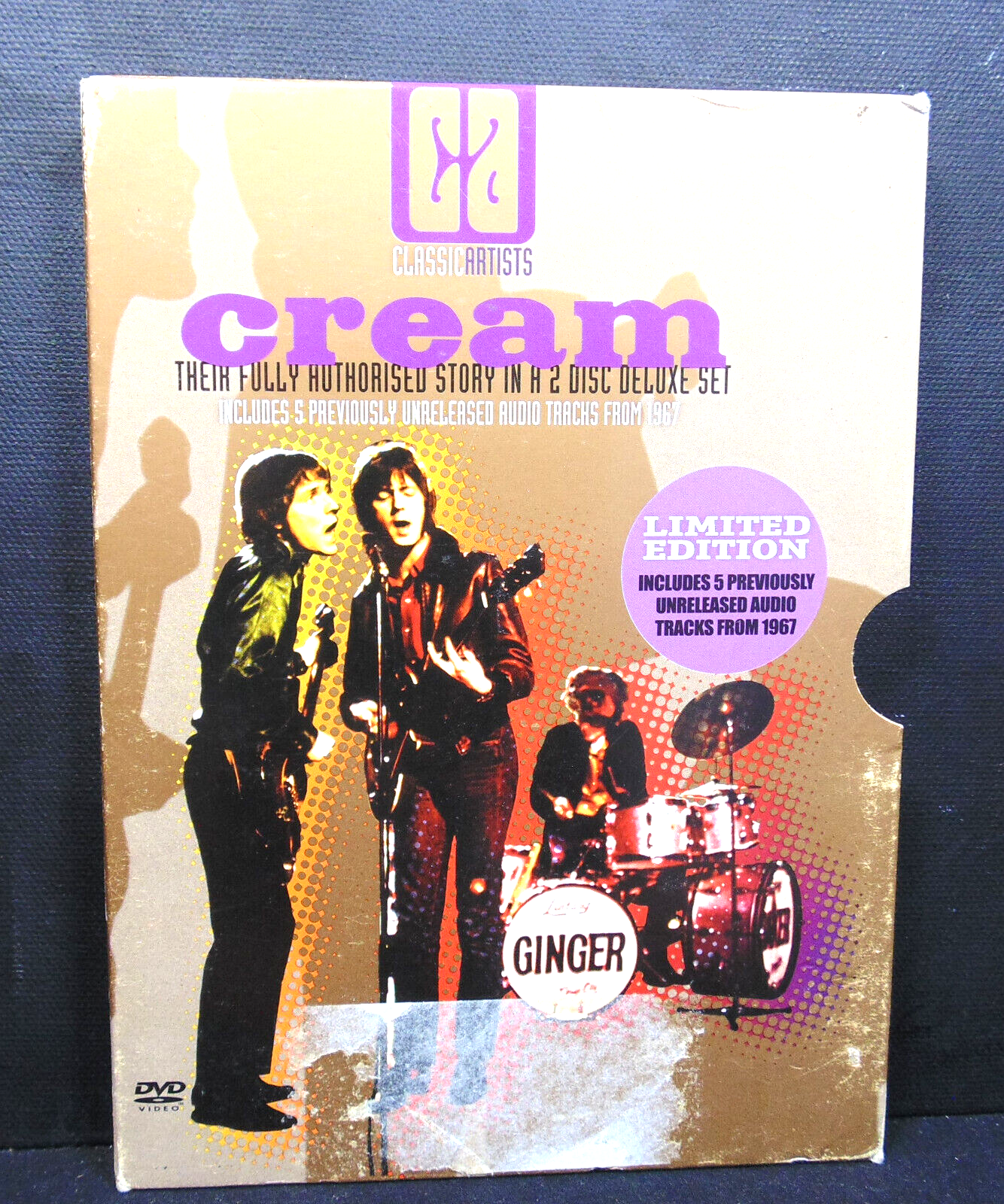 CREAM THEIR FULLY AUTHORISED STORY - 2DVDs + SLIP +INSET --------- SEE PHOTOS