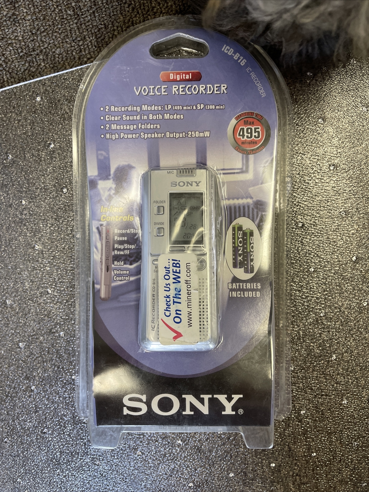 Sony ICDB16 (16 MB, 8 Hours) Handheld Digital Voice Recorder Compra