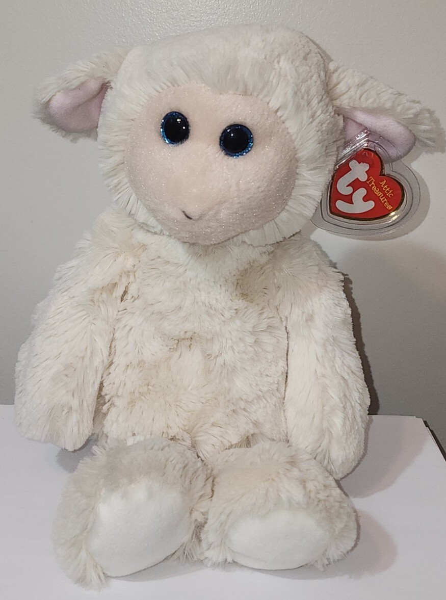 Ty 67018rachel Lamb Cream 33cm Attic Treasures for sale online | eBay