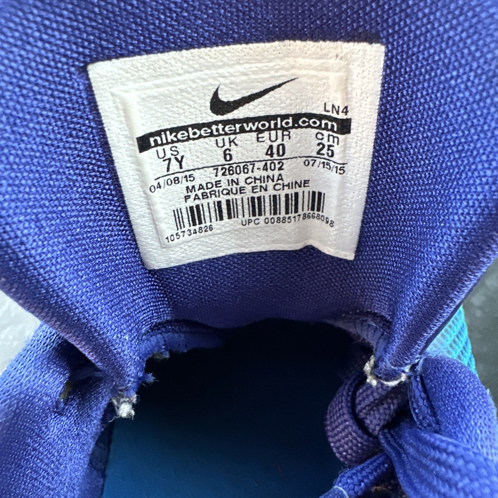 2015 Nike Zoom Kobe X 10 Elite Emerald City Blue Green 726067 402 RARE Sz 7Y image 6