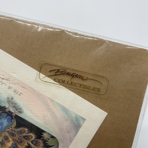 VTG Jody Bergsma 1995 It's a Jungle Out There Print #4323 Authentic Signed - Picture 4 of 8