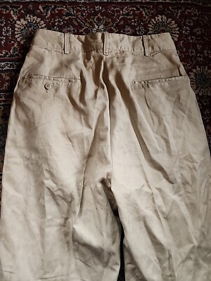 RARE40s〜50s Italian Military Chino Pants Vintage 40s 50s Button Fly Chino Military Army Khaki Pants