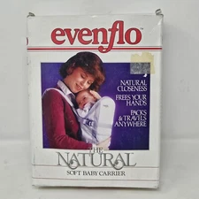 Evenflo Vintage Baby Carrier The Natural Soft Baby Carrier Still In Box