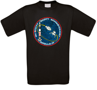 Apollo 9 Space Astronaut Moon Mond T-Shirt alle Größen NEU