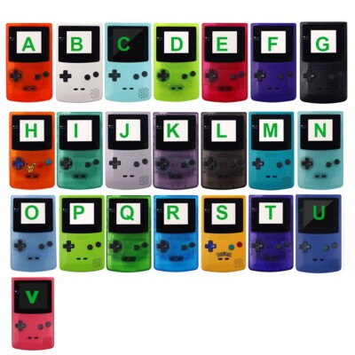 New Full Housing Shell Replacement For GBC Game Console Case With Button Rubber
