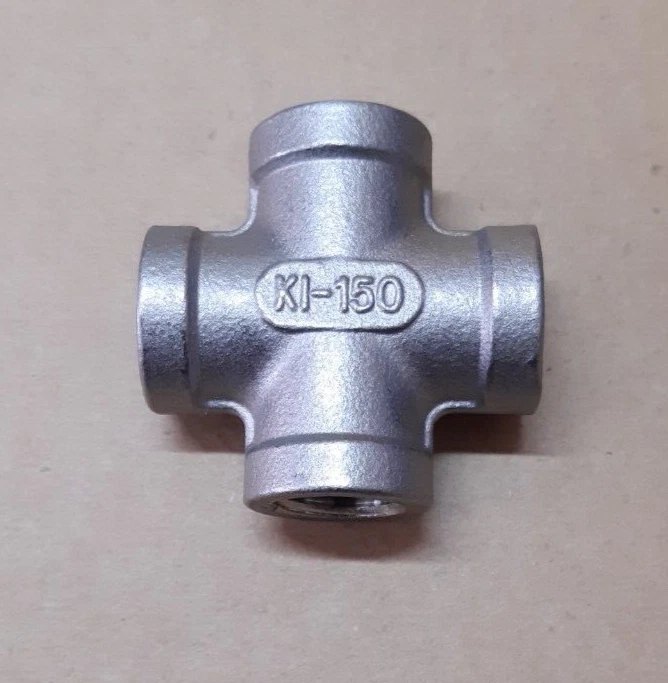1/4 BSP Female Equal Cross Piece - SS 316 Stainless Steel 150 psi - Image 3 of 4