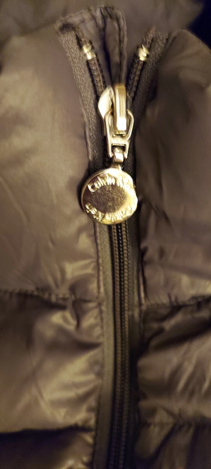 Calvin Klein Packable Down Puffer Jacket Gray Siz… - image 2