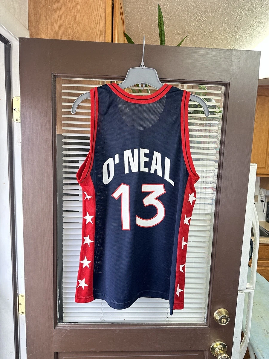 Shaq O'Neal #13 USA Dream Team Navy Basketball Jersey XL