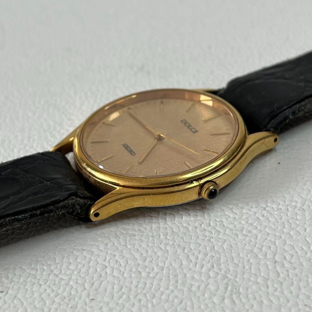 Vintage 1994 [Near MINT] Seiko Dolce 8N41-6060 31mm Gold Dial