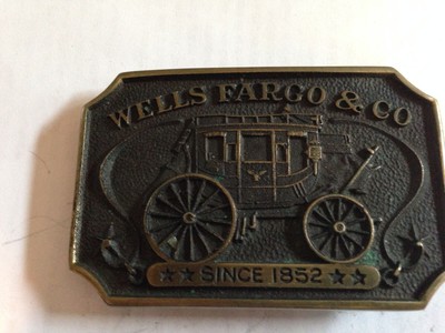 wells fargo belt buckle 1852