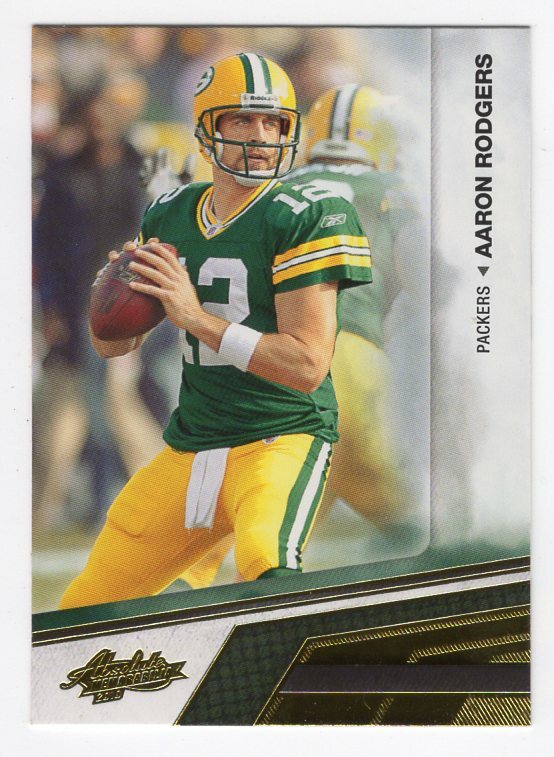 Aaron Rodgers 2010 Playoff Absolute Memorabilia Card #35; Green Bay Packers