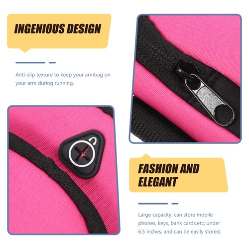 1PC Mobiltelefone Armbeutel tragbare Sportarmtasche Pink Übungszubehör - 第 8/10 張圖片