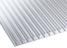 LASTRA POLICARBONATO ALVEOLARE TRASPARENTE 2 PARETI 3000x1050 mm Spessore 10 mm 