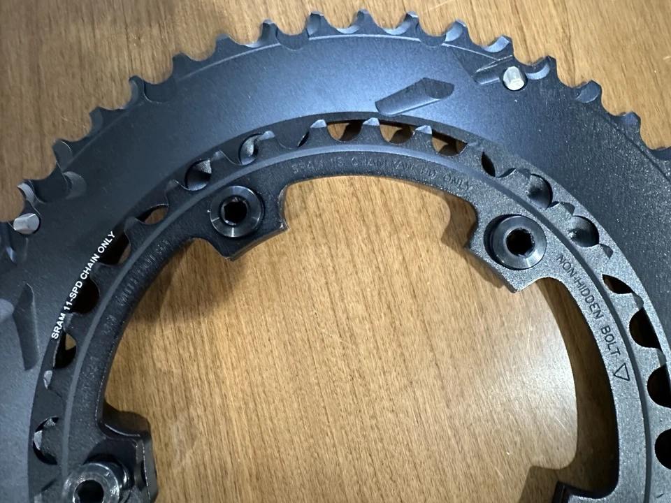 SRAM 50t & 34t Bicycle Chainrings 11 speed 110 BCD & Chainring Bolts 50/34 - Image 4 of 4