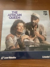 12" Laser Disc The African Queen, Starring Humphrey Bogart and Katharine Hepburn