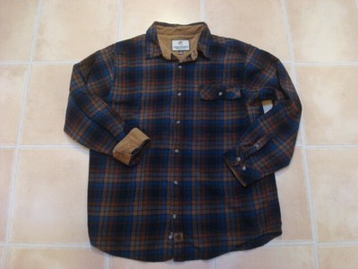 BRAND NEW Men's Legendary Whitetails Buck Camp Flannel Shirt LARGE Blue