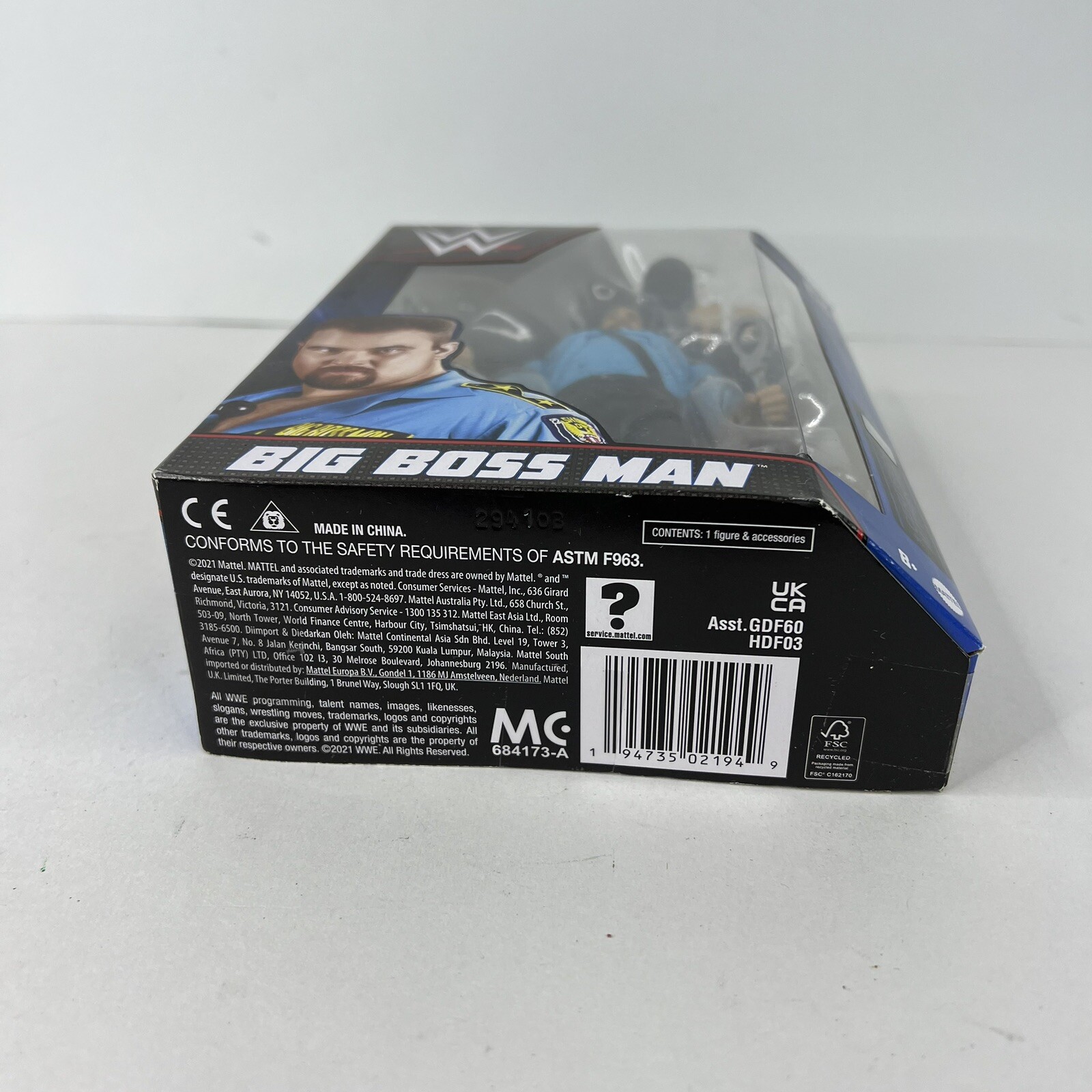 Mattel WWE Elite Collection Series 90 Big Boss Man 2021 Wrestling Action Figure