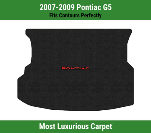 Lloyd Luxe Trunk Carpet Mat for 2007-2009 Pontiac G5 w/Red on Black Pontiac Logo