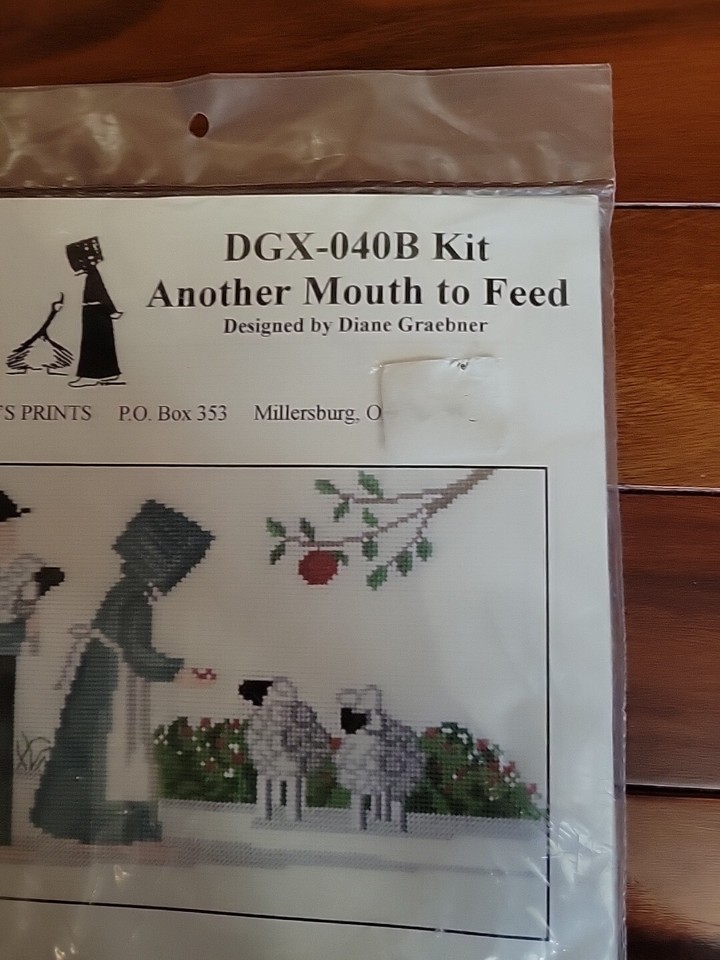 Diane Graebner Another Mouth To Feed Cross Stitch Kit Amish Children