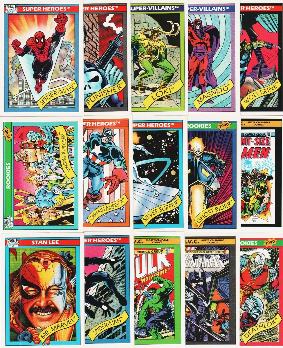 ゴーストライダー トレーディングカード 90's アメコミ ヒーロー マーベル 1990 MARVEL SUPER HEROES UNIVERSE IMPEL 150 of 162 CARD NEAR SET
