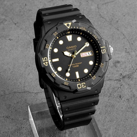 Montre Casio MRW-200H-1E Analogique Unisexe - Bracelet Résine Noir - Neuf Avec Étiquettes