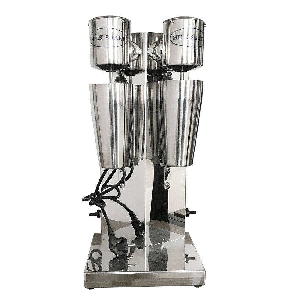 Stainless Steel Milk Shaking Machine, Electric Drink Mixer, Heavy-Duty  Drink Mixer with Double Head, Commercial Restaurant-Quality Retro Milkshake