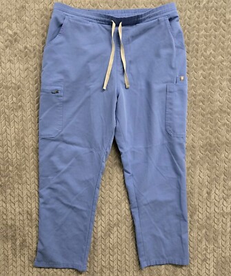 Figs Yola Skinny Scrub Pants Style#TW2000P Women s Size Large Blue