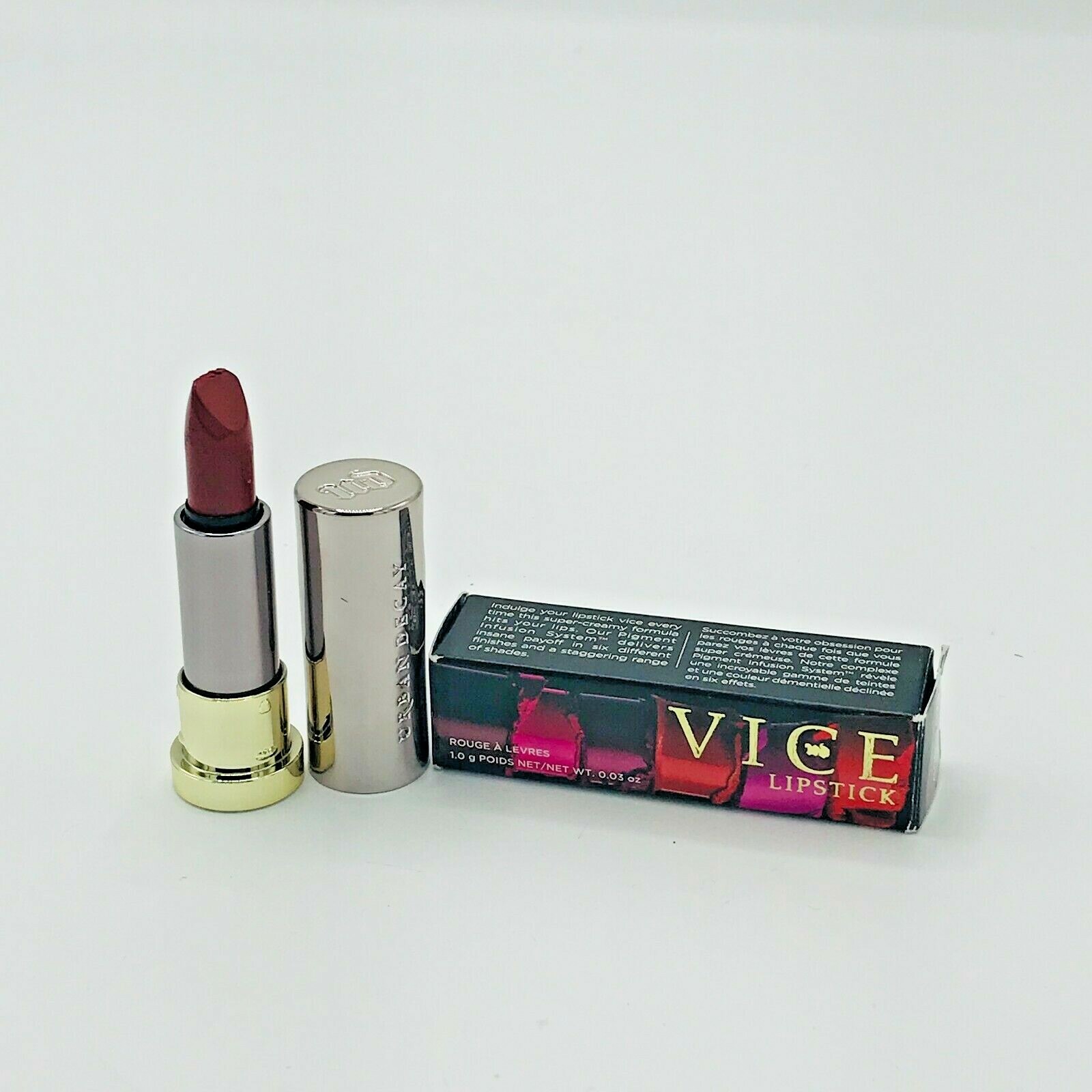 genezen Onafhankelijk bijl Urban Decay Vice Warm Red Matte Lipstick Bad Blood Mini/Travel Size New  Rare | eBay