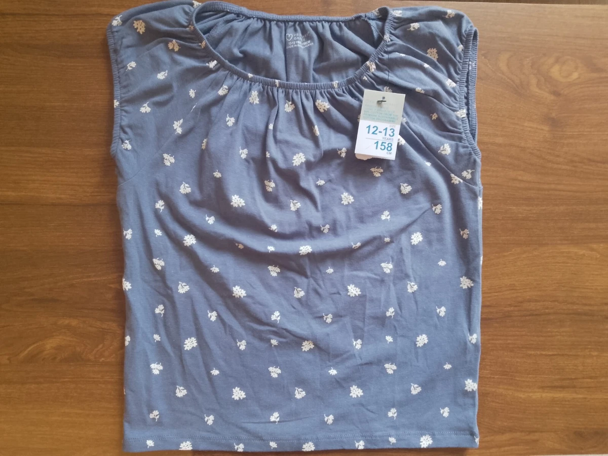 T-shirt Basique Primark Fille – Gris Tacheté – 4-5 Ans – Manches Longues – Très Bon état