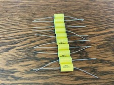 Qty 10 New .033 uf 2000v Yellow Film Capacitors Guitar Tube Amp Axial 2kv MPT