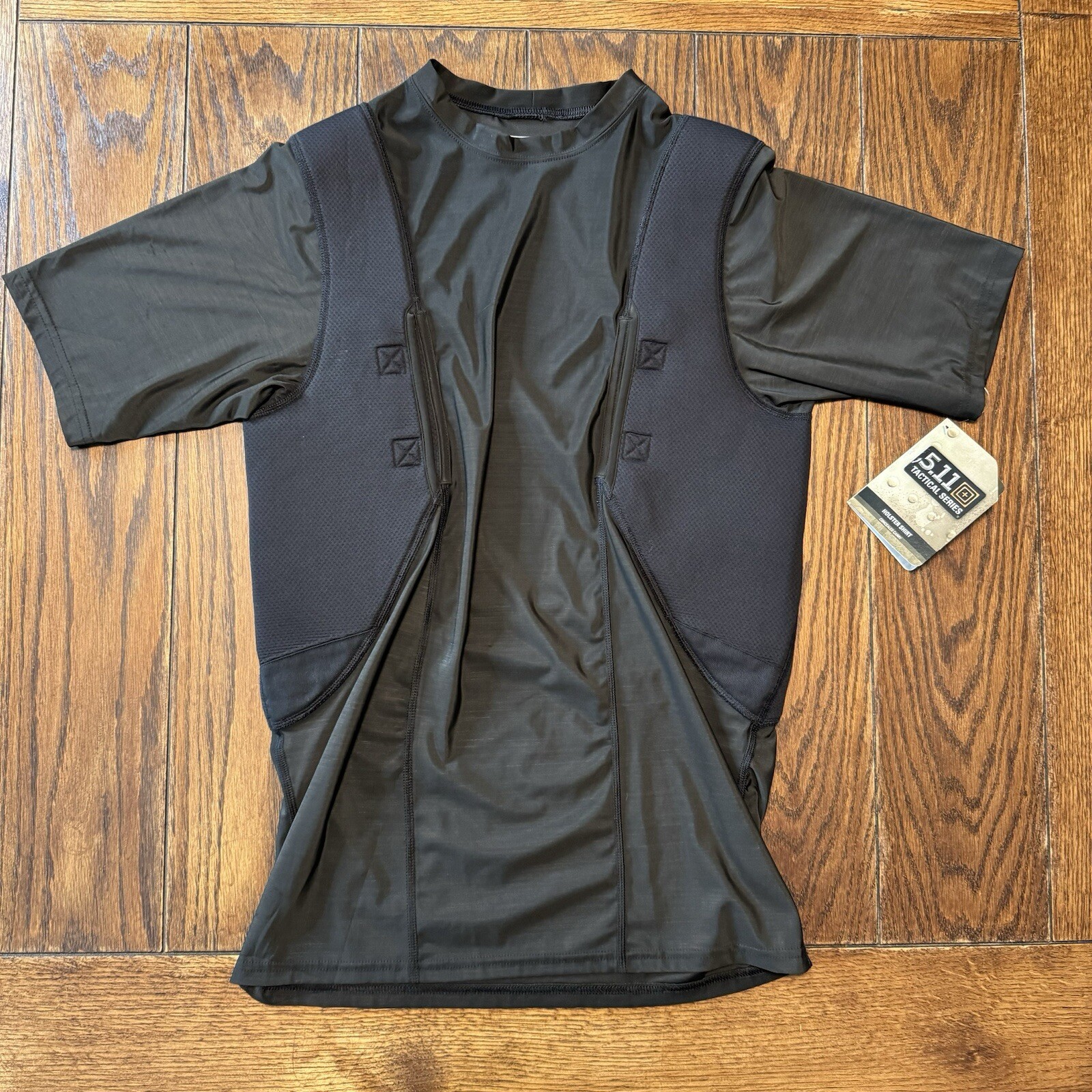 511 Tactical Series Holster Shirt Men's XL 40011 Crew Black Short Sleeve New