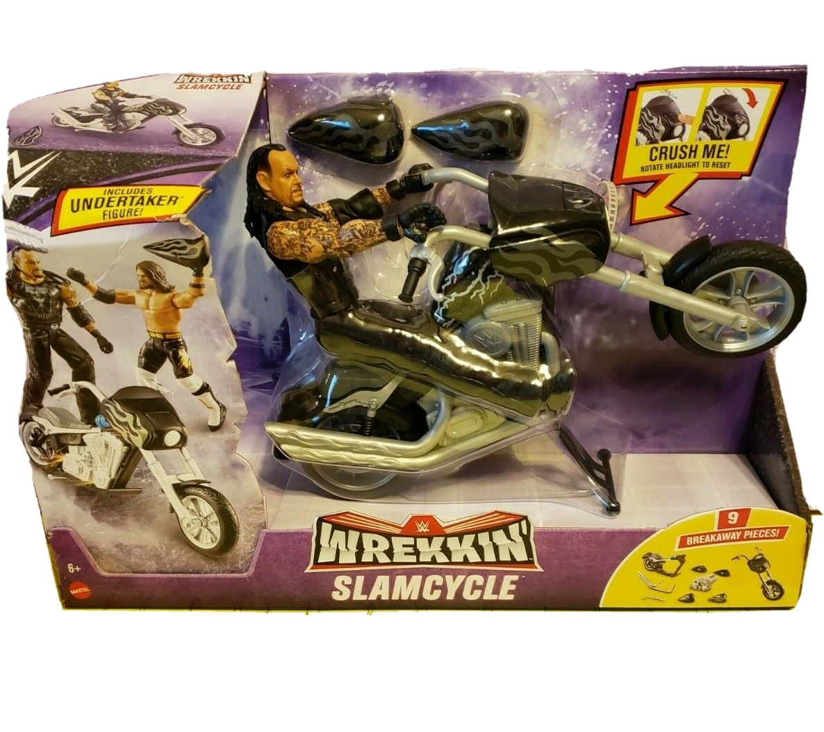 WWE アンダーテイカー＆バイク WWE Wrekkin' Boneyard Slamcycle Set Motorcycle & Undertaker