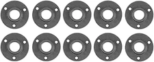 10 Pack 3/4 inches Malleable Cast Iron Pipe Flange Industrial Pipe Black Steel